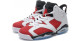 Nike Air Jordan 6 белые с красным
